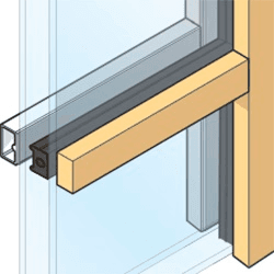 5/8" Square Integral Light Technology 5/8" Integral Light Technology grille drawing
