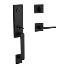 Seattle - Matte Black matte black handle entry door seattle style