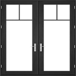 Top Row contemporary hinged door top row grille pattern