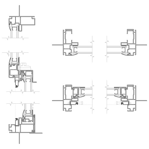 encompass single-hung window cross section