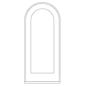 Full Springline full springline shape for a reserve traditional hinged door