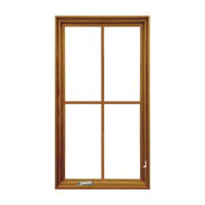 Custom contemporary casement window custom grilles