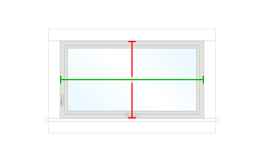 how to measure awning or casement windows