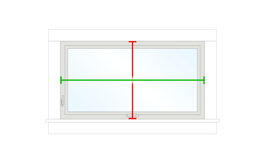 how to measure awning or casement windows