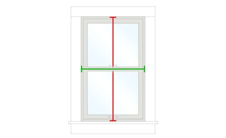 how to measure single- or double-hung windows