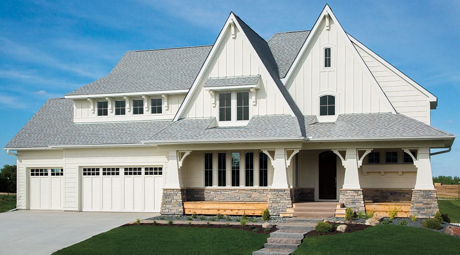 Exterior of beautiful Minnesota home.