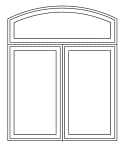 Arch head over 2 wide casement combination arch head over 2 wide
