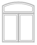 Arch head over 2 wide casement combination arch head over 2 wide