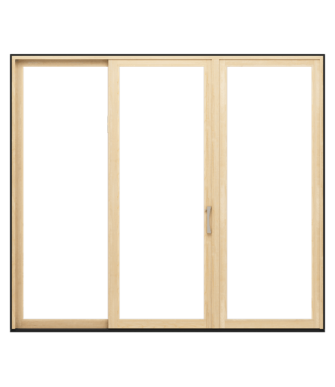 3-Panel Wood Lifestyle Series Sliding Patio Door