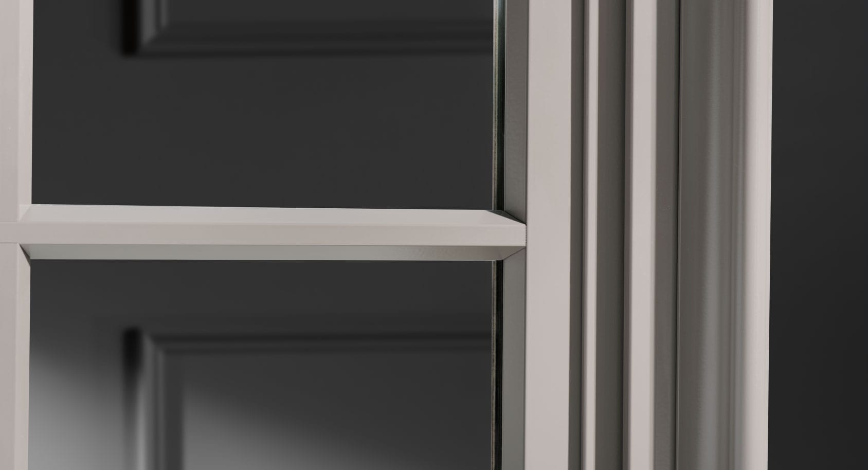 close view of the putty profile details for a reserve window
