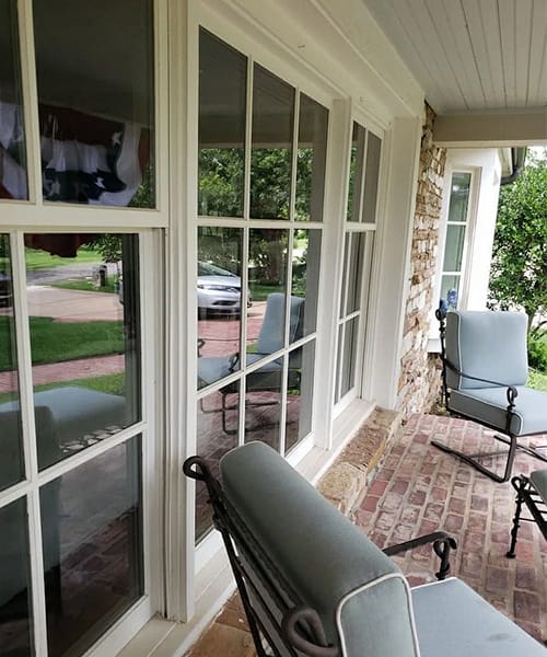front porch old windows before replacement