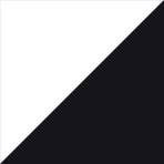 White Interior with Black Exterior color swatch of white and black