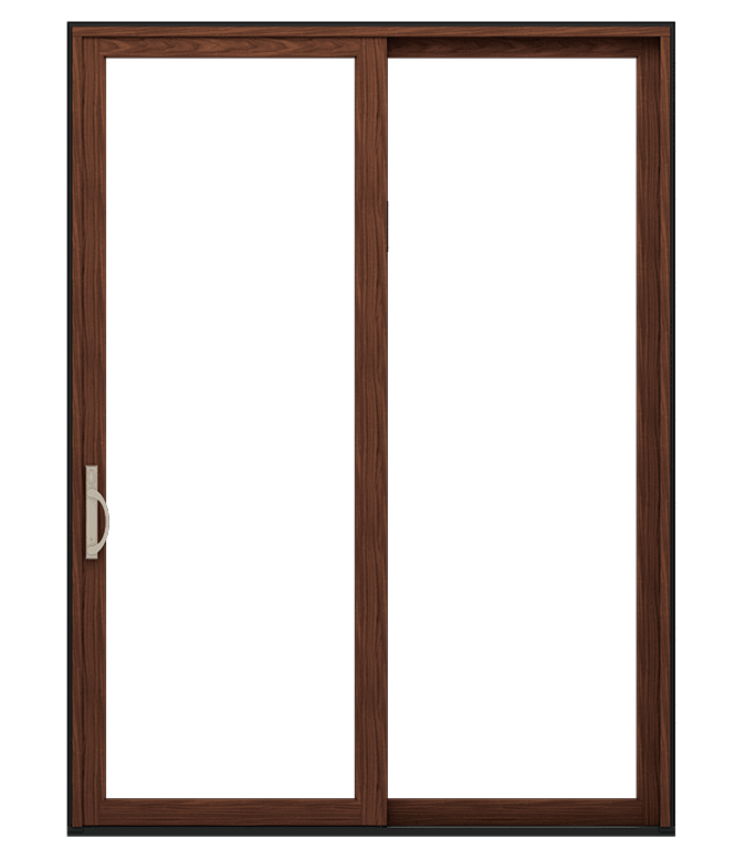large cut out background of a reserve traditional sliding patio door