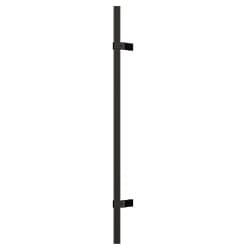 Teton - Rustic Bronze rustic bronze pivot door teton round offset handle