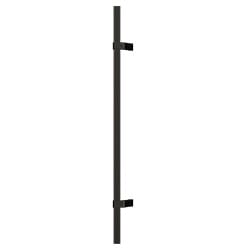 Teton - Rustic Bronze rustic bronze pivot door teton round offset handle