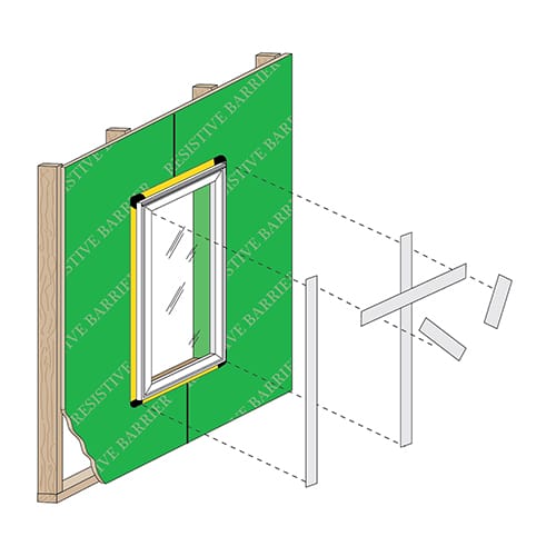 New Construction installation for Steady Set with Water Resistant Sheathing - step 4