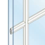 White 3/4" grilles between the glass in white
