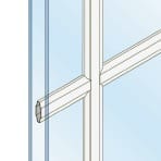 White 3/4" grilles between the glass in white