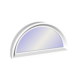 Half Circle Computer illustration of a half circle direct set window