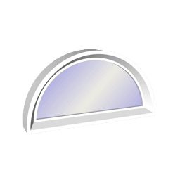 Curved Top Computer illustration of a curved top direct set window