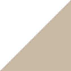 White Interior with Tan Exterior color swatch of white and tan