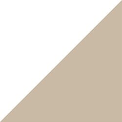 White Interior with Tan Exterior color swatch of white and tan