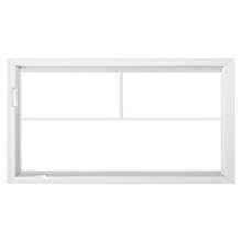 Top Row White fiberglass window with top row grilles