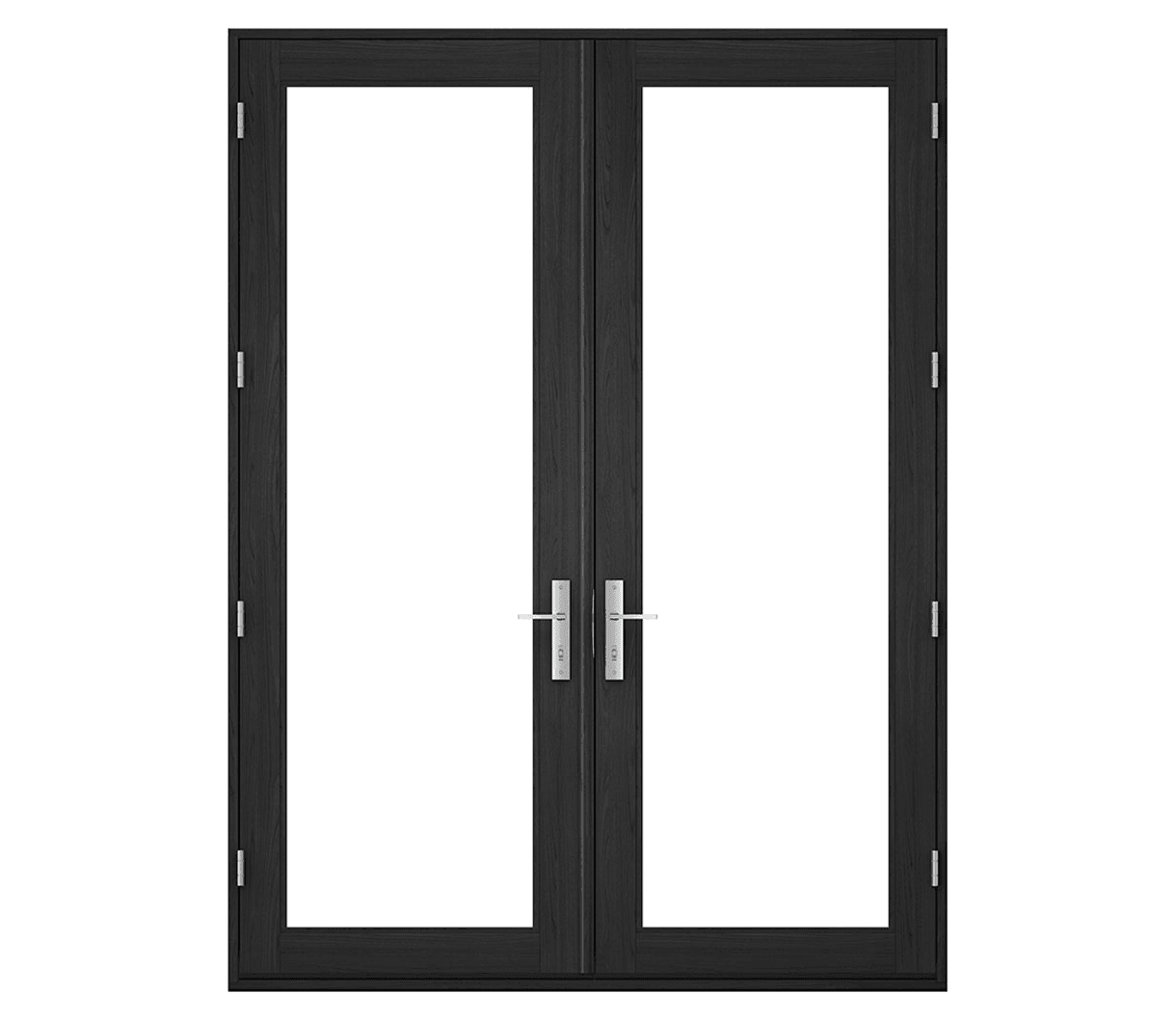 large hinged patio door with no backgrounds