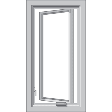 graphic design of a casement window