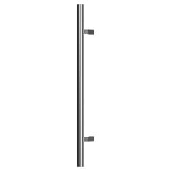Tubular - Brushed Stainless brushed stainless pivot door tubular round offset handle