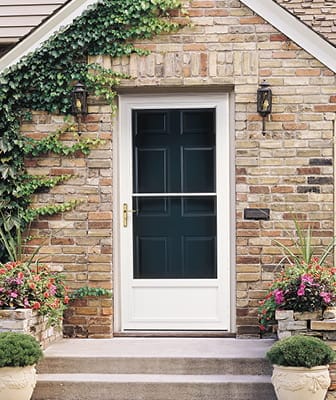 illustration of a storm door