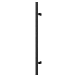 Boulder - Matte Black matte black pivot door boulder round offset handle