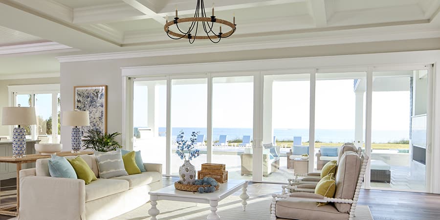 Impact resistent glass in a multi-slide patio door