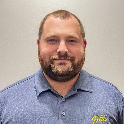 A headshot of Matthew Lenz, who is a Trade Representative for Pella of Eastern Iowa.