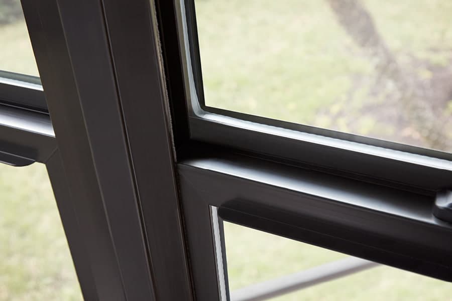 Dark Frame and Single-Hung Window
