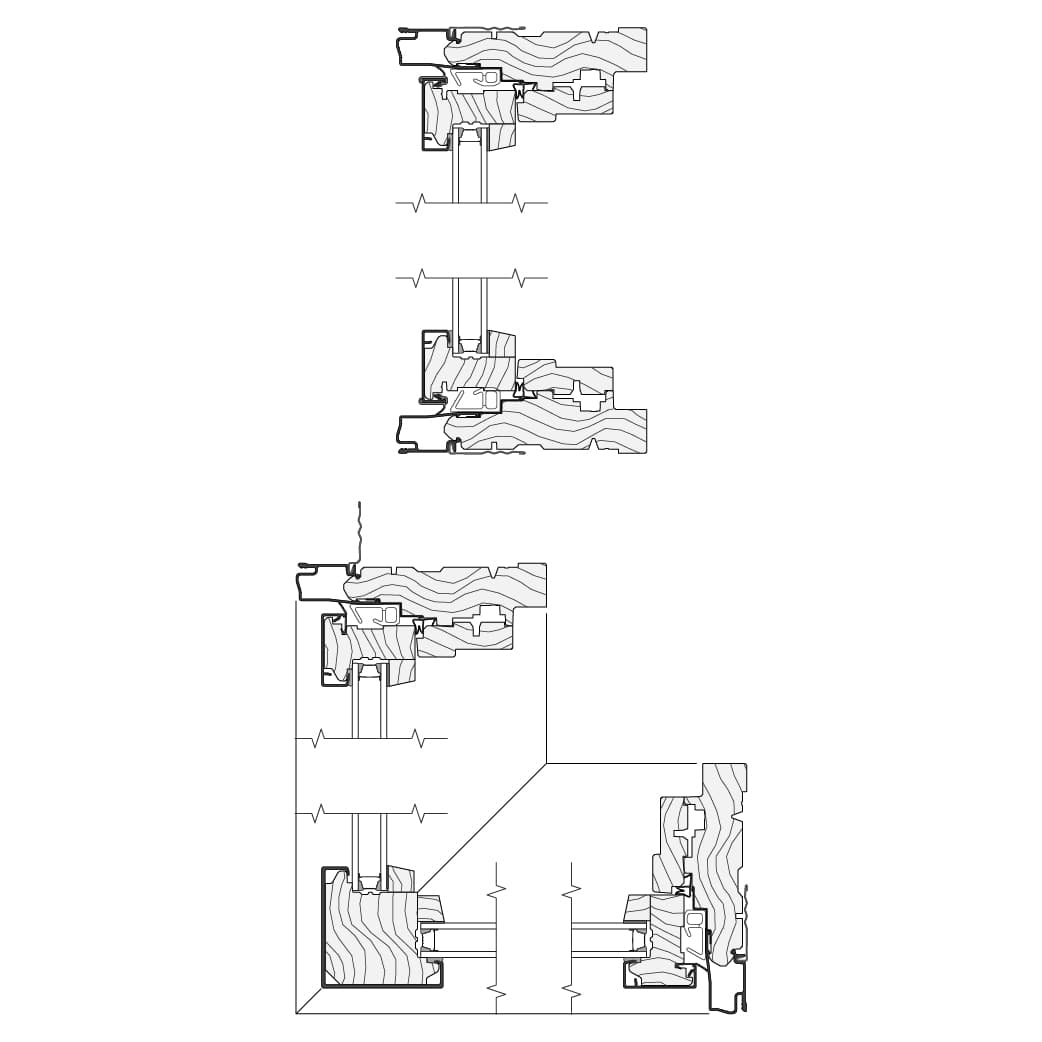 reserve contemporary corner unit window cross section