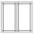 Prairie Prairie Grille Pattern for Impervia Windows