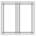 Prairie Prairie Grille Pattern for Impervia Windows