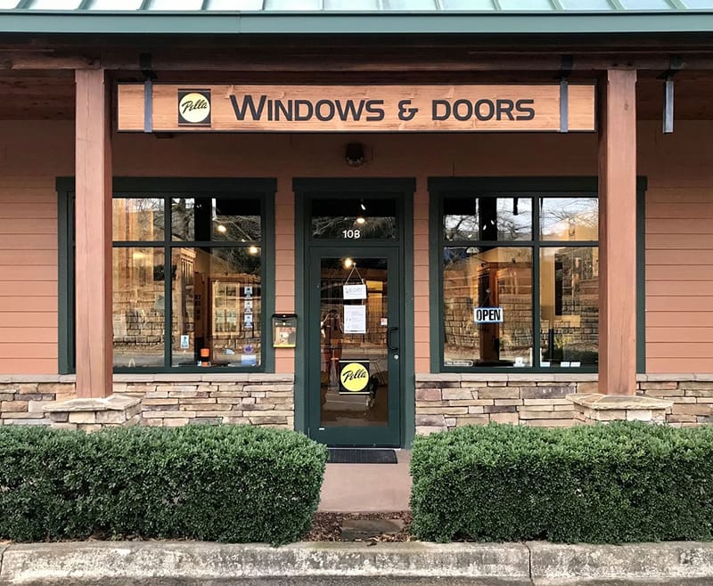 the exterior of the Pella showroom in Fletcher, NC