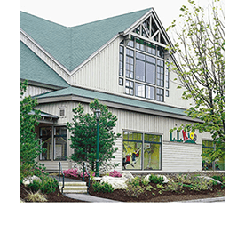 LL kids exterior building with trim on the windows
