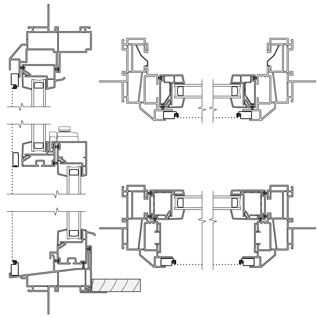 pella 250 series double-hung window cross section