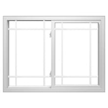 6-Light Prairie 250 sliding window grilles - 6 light