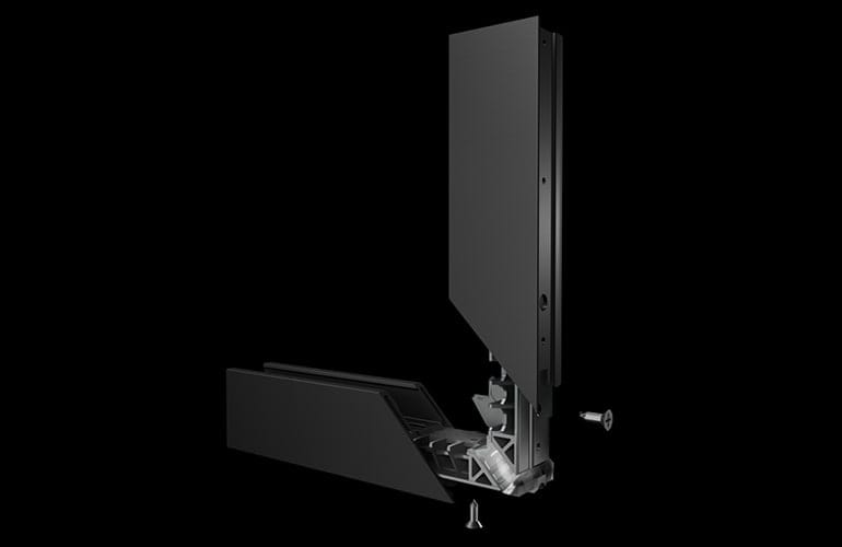 impervia window exploded view of a corner
