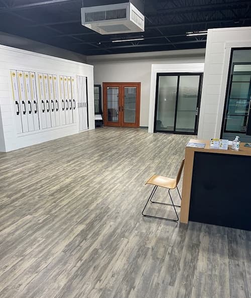 the showroom floor of Pella windows in High Point, NC