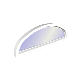 Elliptical Computer illustration of an elliptical sash set window