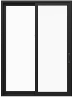 Black Impervia Sliding Patio Door