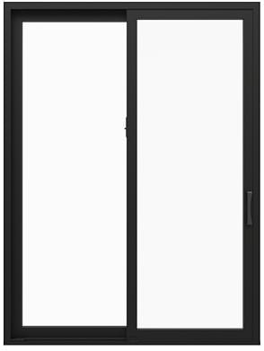 Black Impervia Sliding Patio Door