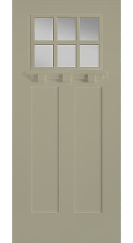 smooth sage craftsman light entry door cob with dentil shelf