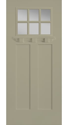 smooth sage craftsman light entry door cob with dentil shelf