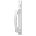 White White sliding patio door handle